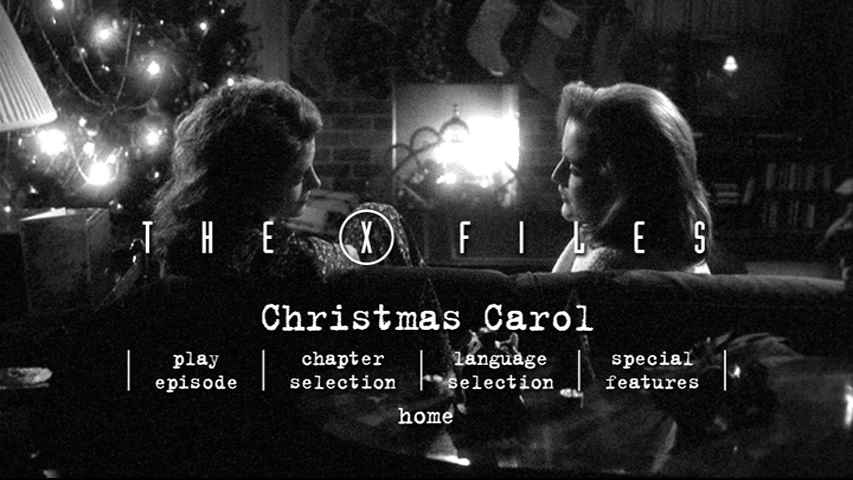 the x files christmas carol dvd menu